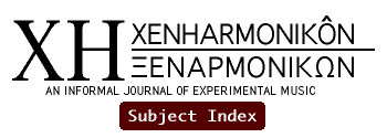 Xenharmonikôn Subject Index