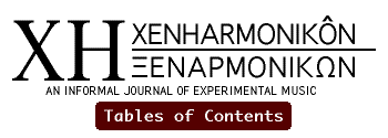 Xenharmonikôn Tables of Contents